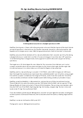 A preview of a PDF biography for Canning, Geoffrey Maurice